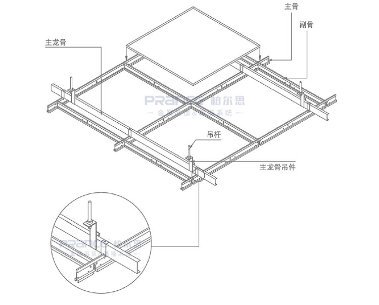 柏爾思明架不跌級(jí)吊頂